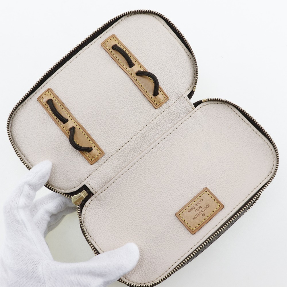 LOUIS VUITTON Authentic Brown Monogram Canvas Pouch - Picture 5 of 12